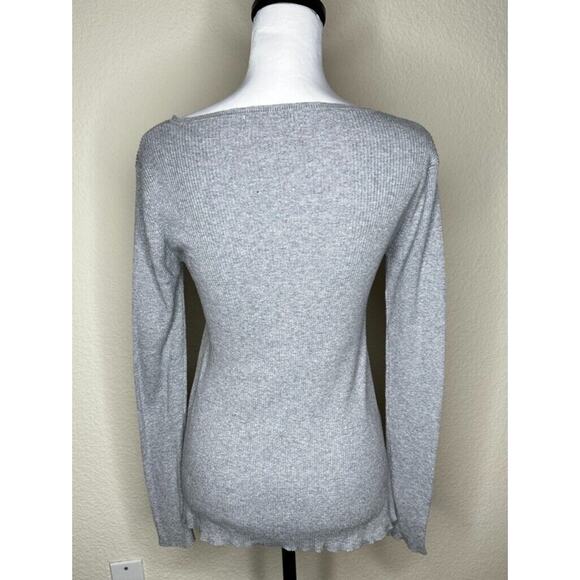 Subtle Luxury Believe XS/S Tencel Longsleeve Ribbed Side Slit Comfortable Crew - Picture 7 of 12